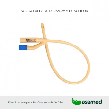 SONDA FOLEY LATEX Nº24 2V 30CC SOLIDOR