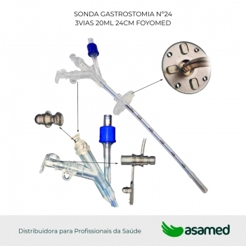 SONDA GASTROSTOMIA Nº24 3VIAS 20ML 24CM FOYOMED