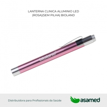 LANTERNA CLINICA ALUMINIO LED (ROSA)(SEM PILHA) BIOLAND