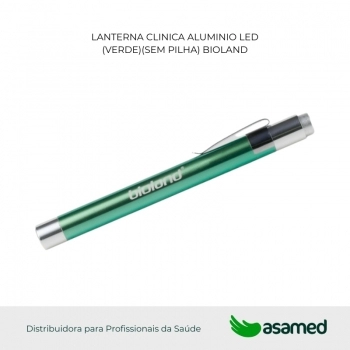 LANTERNA CLINICA ALUMINIO LED (VERDE)(SEM PILHA) BIOLAND