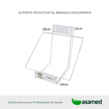 SUPORTE P/COLETOR 13L (BRANCO) DESCARPACK