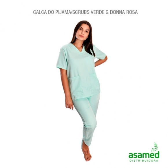 CALCA DO PIJAMA/SCRUBS VERDE G DONNA ROSA