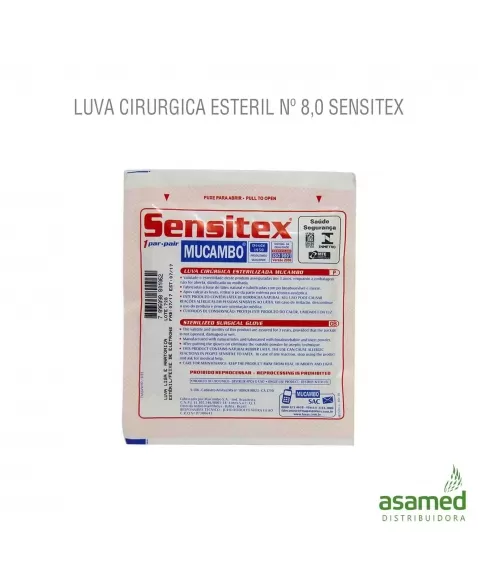 LUVA CIRURGICA ESTERIL Nº 8,0 SENSITEX