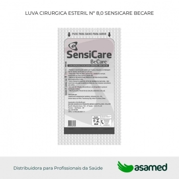 LUVA CIRURGICA ESTERIL Nº 8,0 SENSICARE BECARE