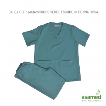 CALCA DO PIJAMA/SCRUBS VERDE ESCURO M DONNA ROSA