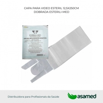 CAPA PARA VIDEO ESTERIL 12,5X250CM DOBRADA ESTERILI-MED