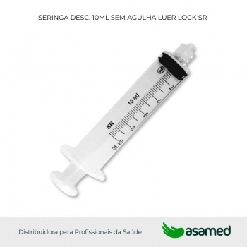 SERINGA DESC. 10ML SEM AGULHA LUER LOCK SR