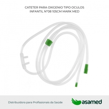 CATETER PARA OXIGENIO TIPO OCULOS INFANTIL Nº08 105CM MARK MED