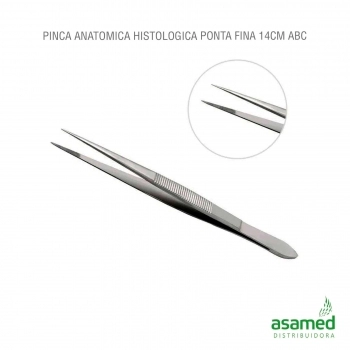 PINCA ANATOMICA HISTOLOGICA PONTA FINA 14CM ABC