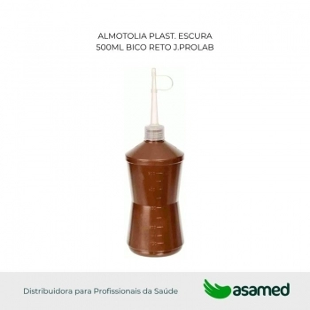 ALMOTOLIA PLAST. ESCURA 500ML BICO RETO J.PROLAB