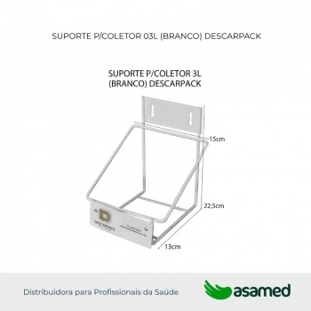 SUPORTE P/COLETOR 03L (BRANCO) DESCARPACK