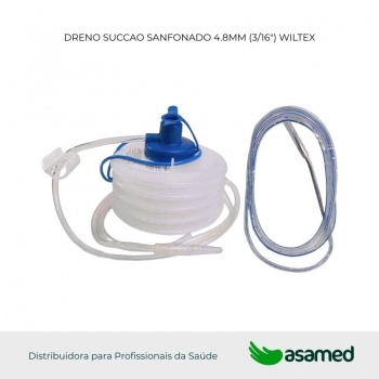 DRENO SUCCAO SANFONADO 4.8MM (3/16\") WILTEX