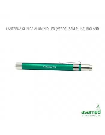 LANTERNA CLINICA ALUMINIO LED (VERDE)(SEM PILHA) BIOLAND
