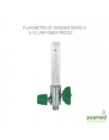 FLUXOMETRO DE OXIGENIO MODELO 0-15 LPM FEMEA PROTEC