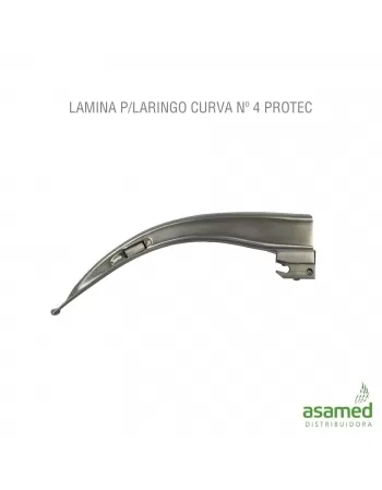 LAMINA P/LARINGO CURVA Nº 4 PROTEC