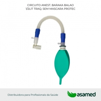 CIRCUITO ANEST. BARAKA BALAO 1/2LIT TRAQ. SEM MASCARA PROTEC