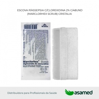 ESCOVA P/ASSEPSIA C/CLOREXIDINA 2% C/48UND (MARCLORHEX SCRUB) CRISTALIA