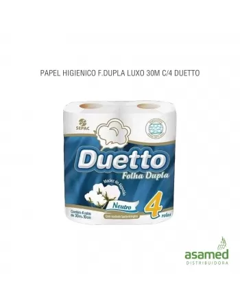 PAPEL HIGIENICO F.DUPLA LUXO 30M C/4 DUETTO