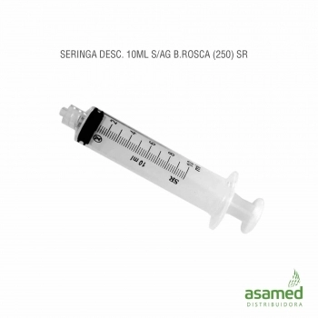 SERINGA DESC. 10ML SEM AGULHA LUER LOCK SR