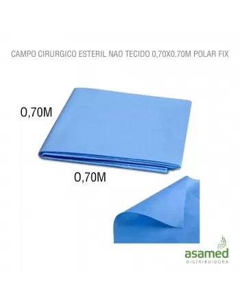 CAMPO CIRURGICO ESTERIL NAO TECIDO 0,70X0,70M POLAR FIX