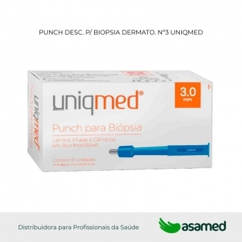 PUNCH DESC. P/ BIOPSIA DERMATO. Nº3 UNIQMED