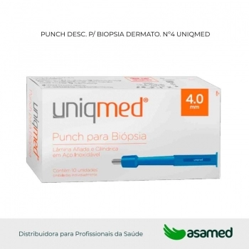 PUNCH DESC. P/ BIOPSIA DERMATO. Nº4 UNIQMED