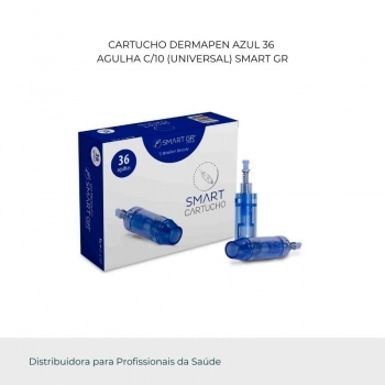 CARTUCHO DERMAPEN AZUL 36AGULHA C/10 (UNIVERSAL) SMART GR