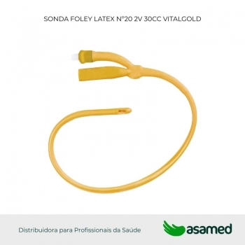 SONDA FOLEY LATEX Nº20 2V 30CC VITALGOLD