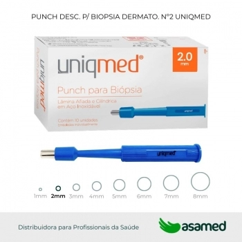PUNCH DESC. P/ BIOPSIA DERMATO. Nº2 UNIQMED