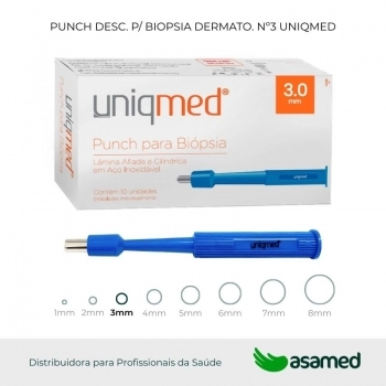 PUNCH DESC. P/ BIOPSIA DERMATO. Nº3 UNIQMED