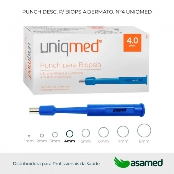 PUNCH DESC. P/ BIOPSIA DERMATO. Nº4 UNIQMED