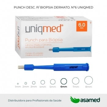 PUNCH DESC. P/ BIOPSIA DERMATO. Nº6 UNIQMED