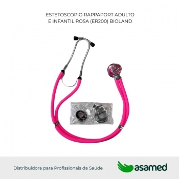 ESTETOSCOPIO RAPPAPORT ADULTO E INFANTIL ROSA (ER200) BIOLAND