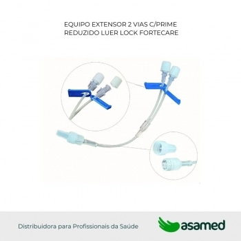 EQUIPO EXTENSOR 2 VIAS C/PRIME REDUZIDO LUER LOCK FORTECARE