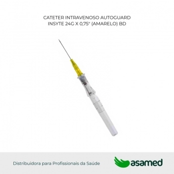 CATETER INTRAVENOSO AUTOGUARD INSYTE 24G X 0,75" (AMARELO) BD