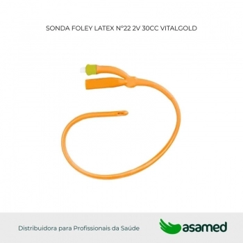 SONDA FOLEY LATEX Nº22 2V 30CC VITALGOLD