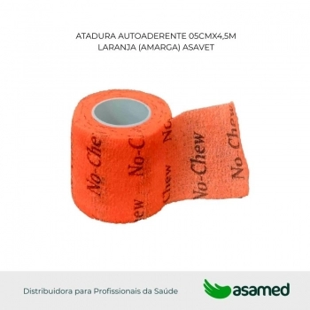 ATADURA AUTOADERENTE 05CMX4,5M LARANJA (AMARGA) ASAVET
