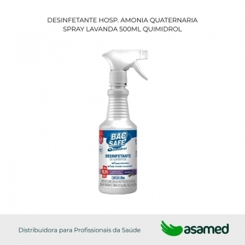 DESINFETANTE HOSP. AMONIIA QUATERNARIA SPRAY LAVANDA 500ML QUIMIDROL