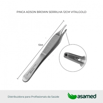 PINCA ADSON BROWN SERRILHA 12CM VITALGOLD