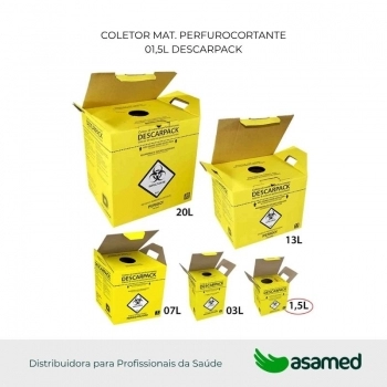 COLETOR MAT. PERFURO CORTANTE 01,5L DESCARPACK