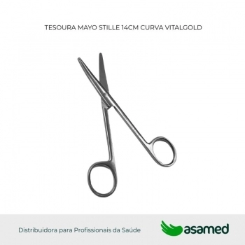 TESOURA MAYO STILLE 14CM CURVA VITALGOLD