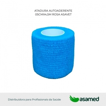 ATADURA AUTOADERENTE 05CMX4,5M AZUL ASAVET