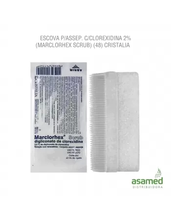 ESCOVA P/ASSEPSIA C/CLOREXIDINA 2% C/48UND (MARCLORHEX SCRUB) CRISTALIA