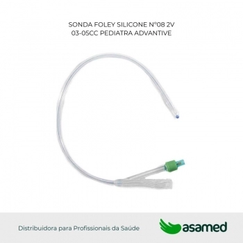 SONDA FOLEY SILICONE Nº08 2V 03-05CC PEDIATRA ADVANTIVE