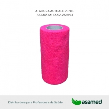 ATADURA AUTOADERENTE 10CMX4,5M ROSA ASAVET