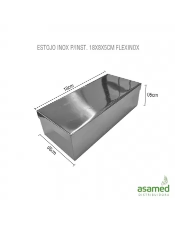 ESTOJO INOX P/INST. 18X8X5CM FLEXINOX