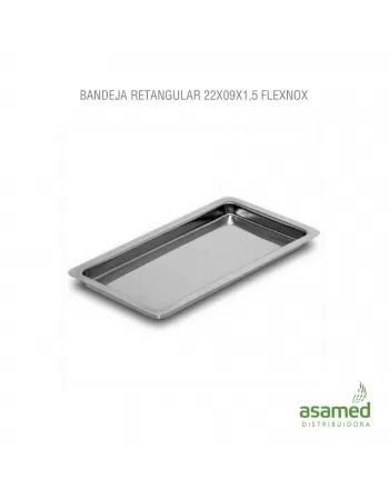 BANDEJA RETANGULAR 22X09X1,5CM FLEXNOX