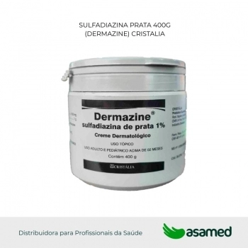 SULFADIAZINA PRATA 400G (DERMAZINE) CRISTALIA