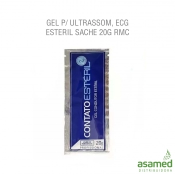 GEL P/ ULTRASSOM, ECG ESTERIL SACHE 20G RMC