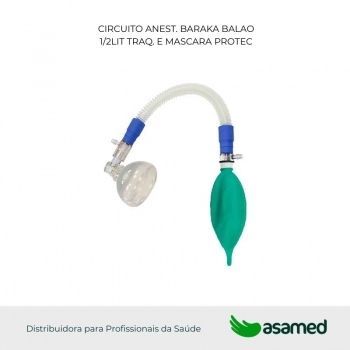 CIRCUITO ANEST. BARAKA BALAO 1/2LIT TRAQ. E MASCARA PROTEC